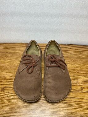 BIRKENSTOCK Gary Brown Taupe Leather Shoes Casual Comfort Women’s EUR 37 Size 6